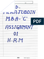 HRM Assignment 1 (MD Merajuddin)