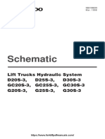 Daewoo D G GC Forklift Trucks Hydraulic System Schematic PDF