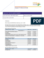 National Stock Exchange of India Limited: Circular