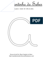 Modelo de Letras Do Alfabeto Maiúsculas e Minúsculas em Letra Cursiva para Mural. Letras para Imprimir em Formato PDF