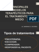 Principales Intervenciones en El Tratamiento El Miedo