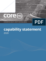 Capability Statement: Integrated Health, Safety and Wellbeing