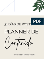 Planner de Contenido Mensual