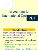 Accounting For International Operations