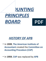 Accounting Principles Board History and Opinions