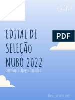 EDITAL DE INSCRIÇÃO NUBO 2022 v2.0