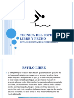 Técnica del estilo libre y pecho