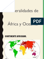 Generalidades de África y Oceanía