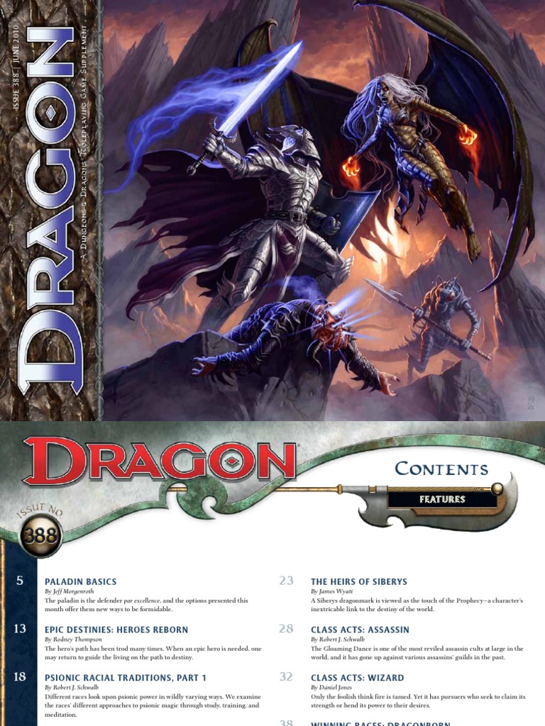 Dragon Magazine 3 Reincarnation Dungeons Dragons