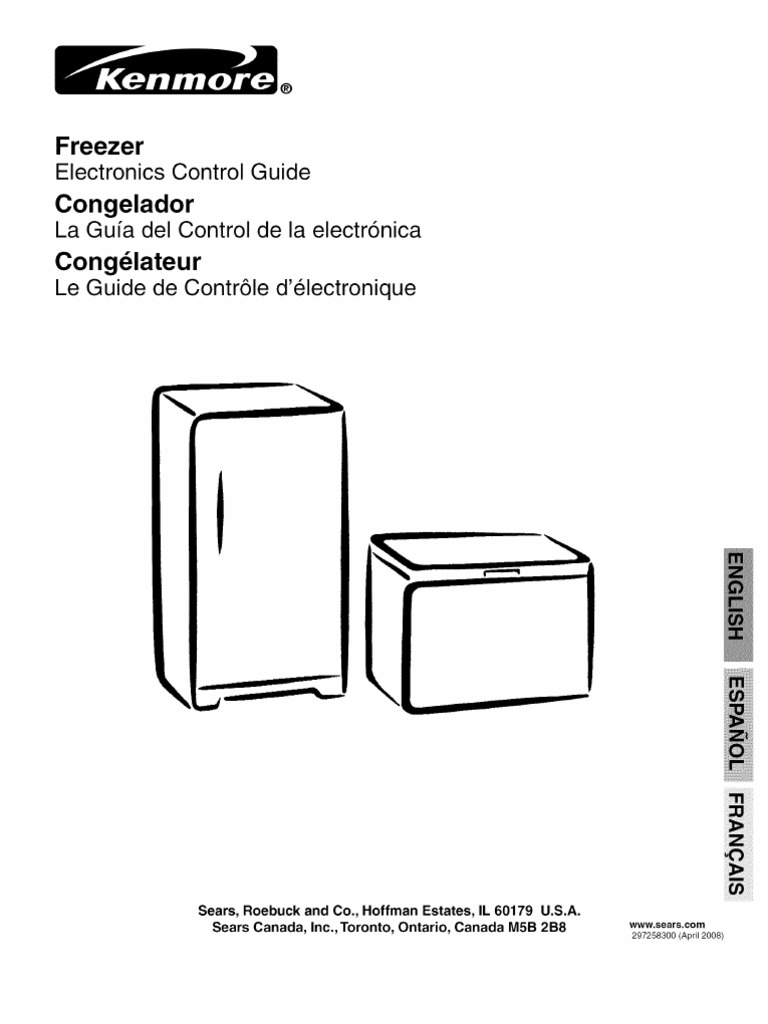 Kenmore Freezer Electronics Control Guide PDF Refrigerator
