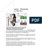 The Aberrometer - Measuring Aberrations of The Eye: Retina Cornea