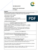 3° Básico - RELIGIÓN - Guía 1 Los Primeros Discípulos de Jesús