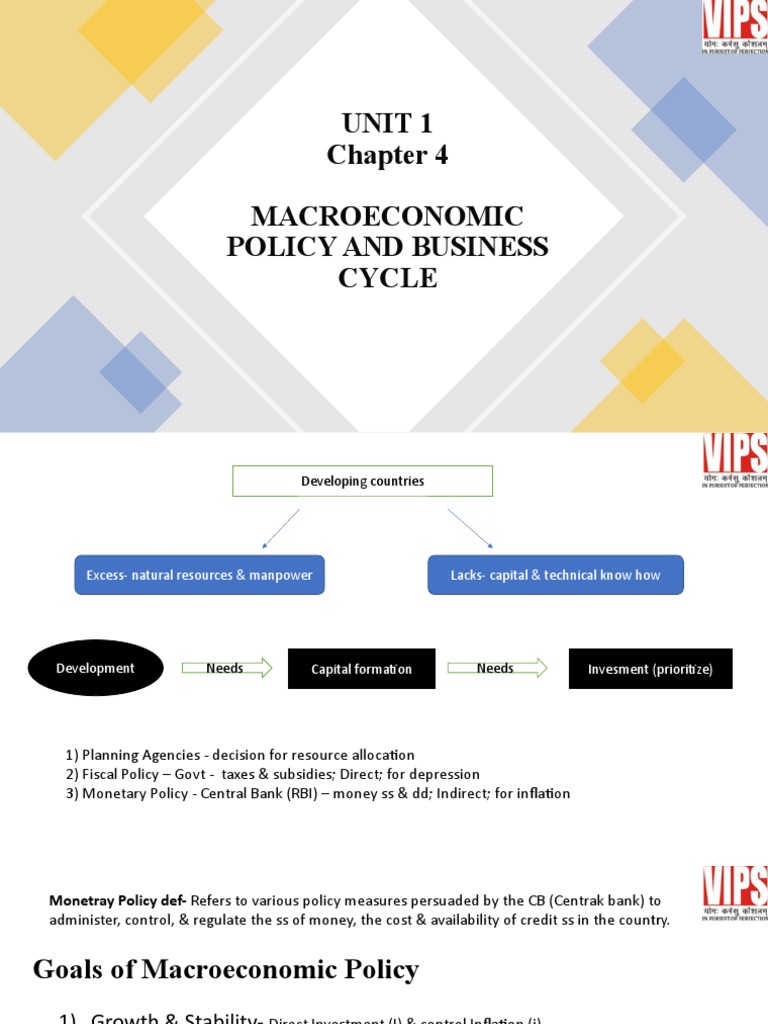 CH 4 Macroeconomic Policy - Business Cycle Economics-II | PDF ...