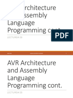 AVR Architecture and Assembly Language Programming