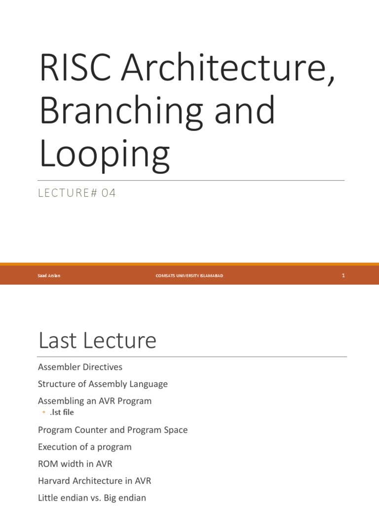 RISC Architecture and AVR Programming | PDF | Central Processing Unit ...