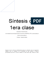 Síntesis de 1era Clase