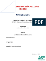 Matrícula Unidad 2 Resistencia Materiales Politécnica Centro