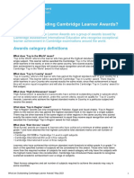 What Are Outstanding Cambridge Learner Awards?
