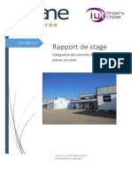 Rapport de Stage: Délégation de Contrôle D'entrée Des Pièces Sur Plan