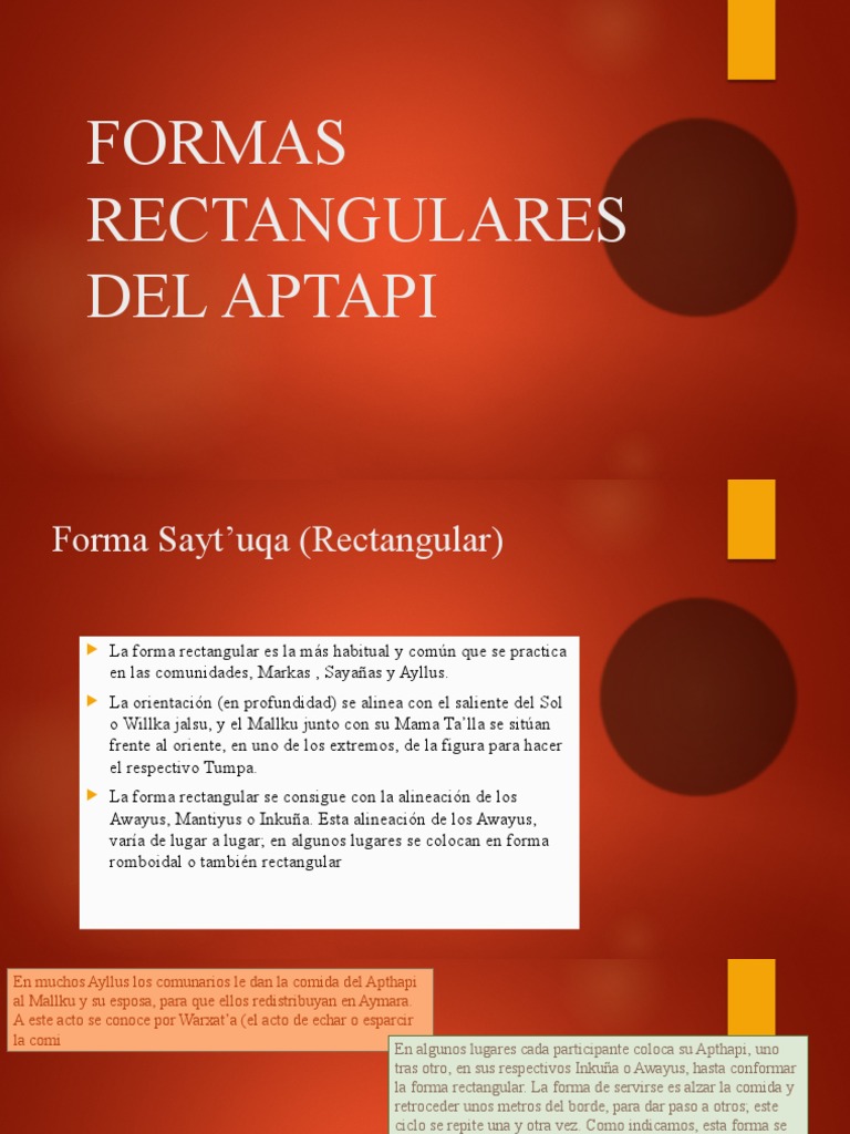 Formas del Apthapi en Comunidades | PDF