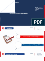 Evaluación desempeño y tiempo normal productivo