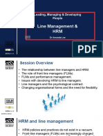 Leading, Managing & Developing People: The Relationship Between Line Managers and HRM