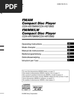 Sony CDX-HS70MS User Manual