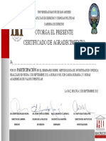 Certificado de Participacion