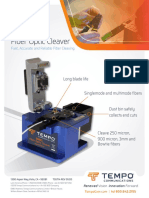 Fiber Optic Cleaver: Fast, Accurate and Reliable Fiber Cleaving