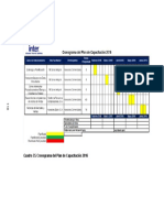 Cronograma Del Plan de Capacitación