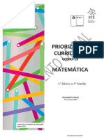 Matemática Priorización Curricular