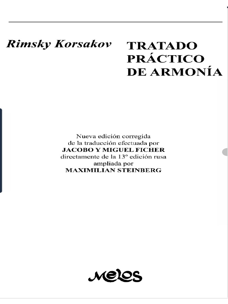 Tratado Práctico de Armonía Rimsky Korsakov PDF
