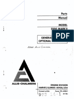 973-0014-1 ALLIS-CHALMERS 3500 MK2 Engine Drive & Optional Equipment Parts Manual (09-1974)