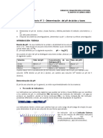 Práctica de Laboratorio N° 3 Determinación del pH de ácidos y bases