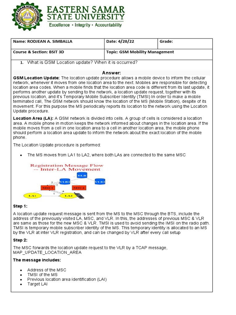 GSM Mobility Management Overview | PDF | Computer Science | Mobile ...
