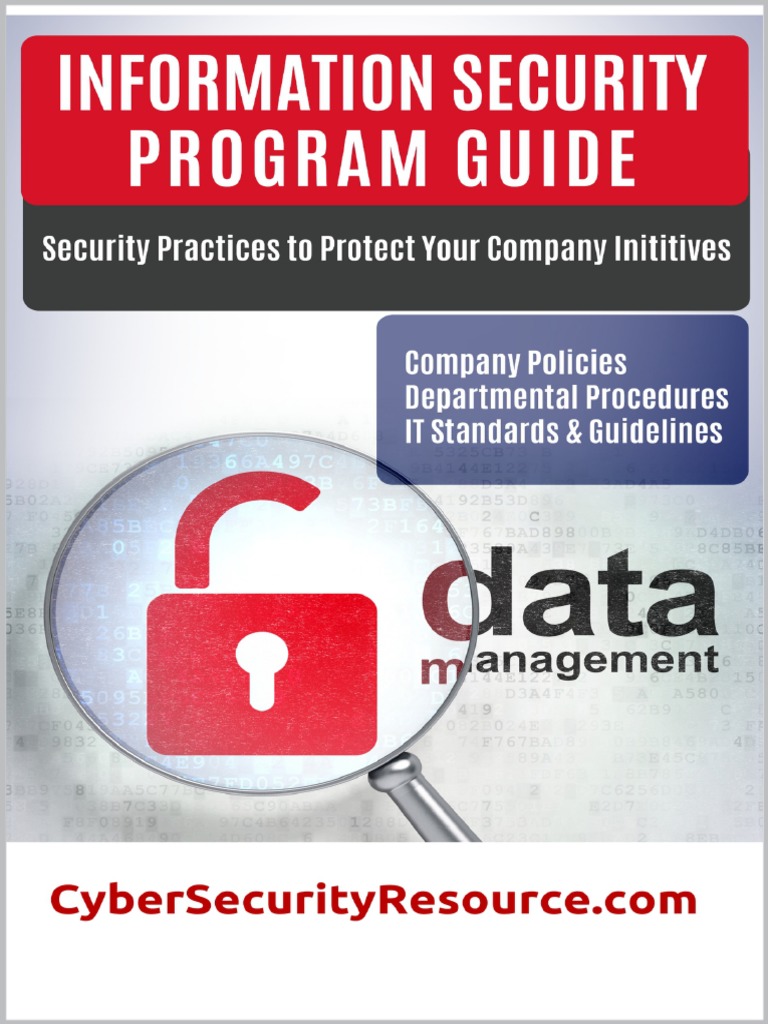 Information Security Program Guide Company Policies, Departmental