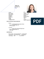 Jennyvive P. Dilag: Personal Data