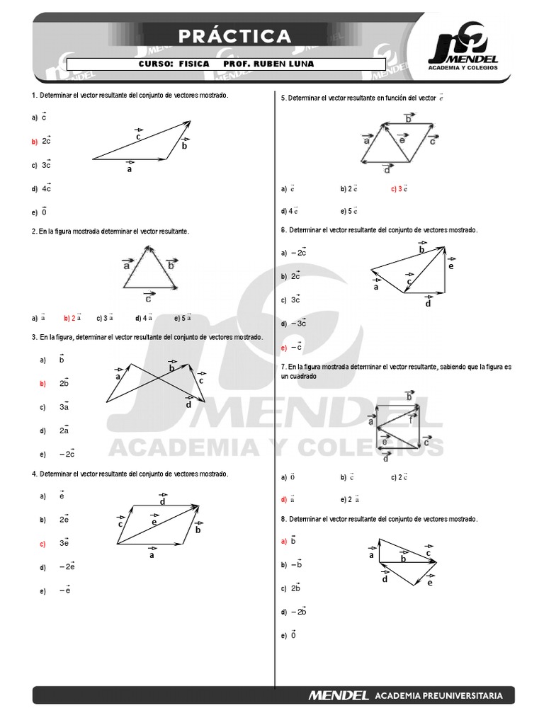 Ejercicios Resueltos de Vectores | PDF | Geometría euclidiana ...