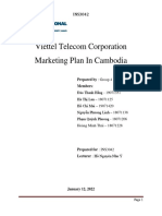 Viettel Telecom Corporation Marketing Plan in Cambodia: Prepared By: Group 4 Members