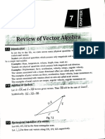 Review of Vector Algebra (Ch-7) Multivariate Calculus