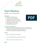 Activity - Meeting Agenda