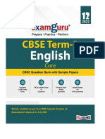 Examguru English Core Class 12 Term 2 Book