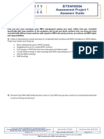 Sitxwhs004 Assessment Project 1 Assessor Guide: Task 2 Instructions