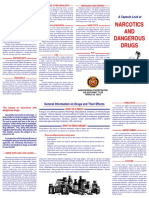 Narcotics and Dangerous Drugs Brochure