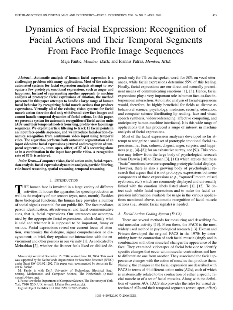 Facual Recognition Technology | PDF | Facial Expression | Emotions