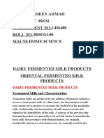 Dairy Fermented Milk Products (Industrial Fermentation)