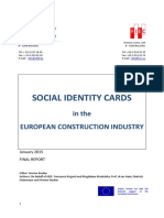 EFBWW-FIEC Report On Social ID Cards in The Construction Industry