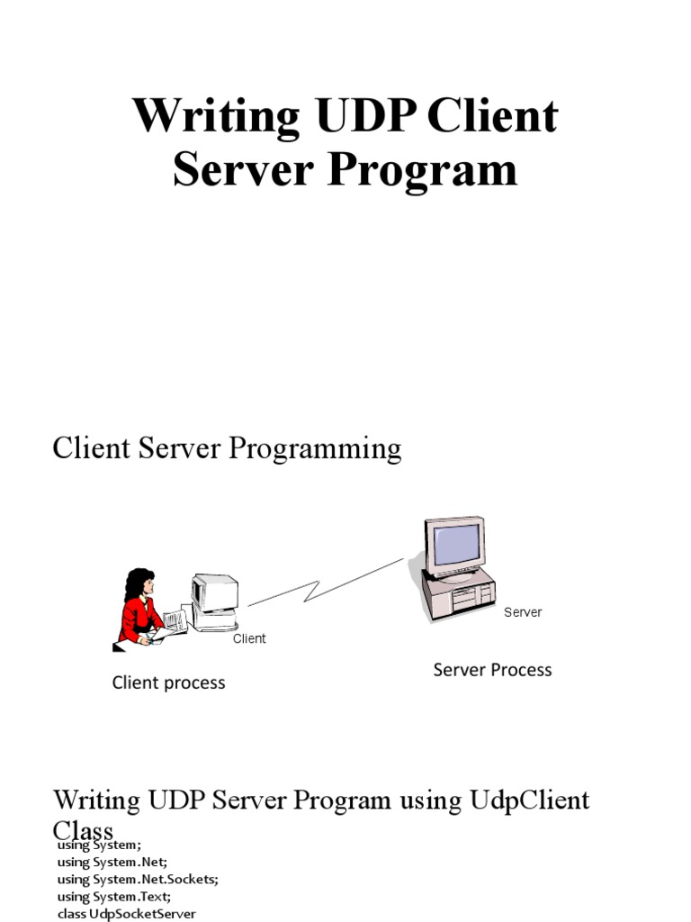 Writing UDP Client Server Program | PDF