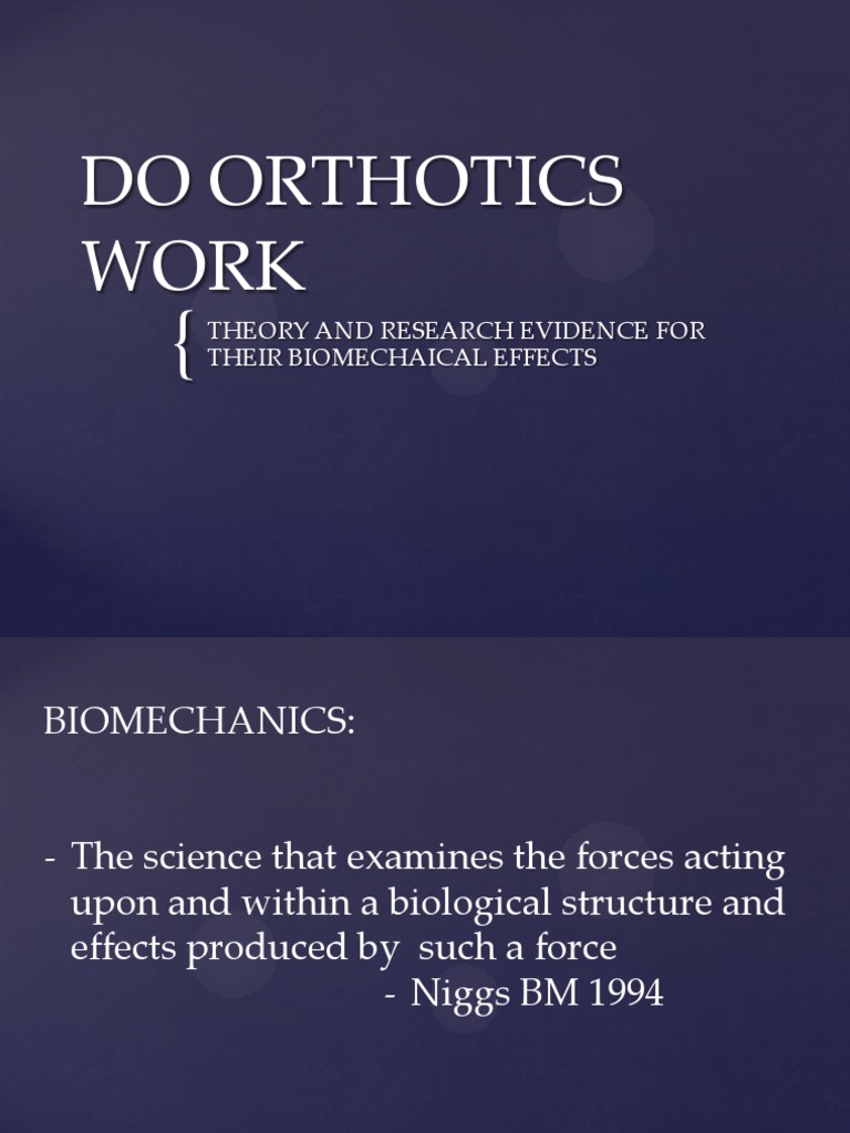Do Orthotics Really Work PDF Foot Anatomical Terms Of Motion