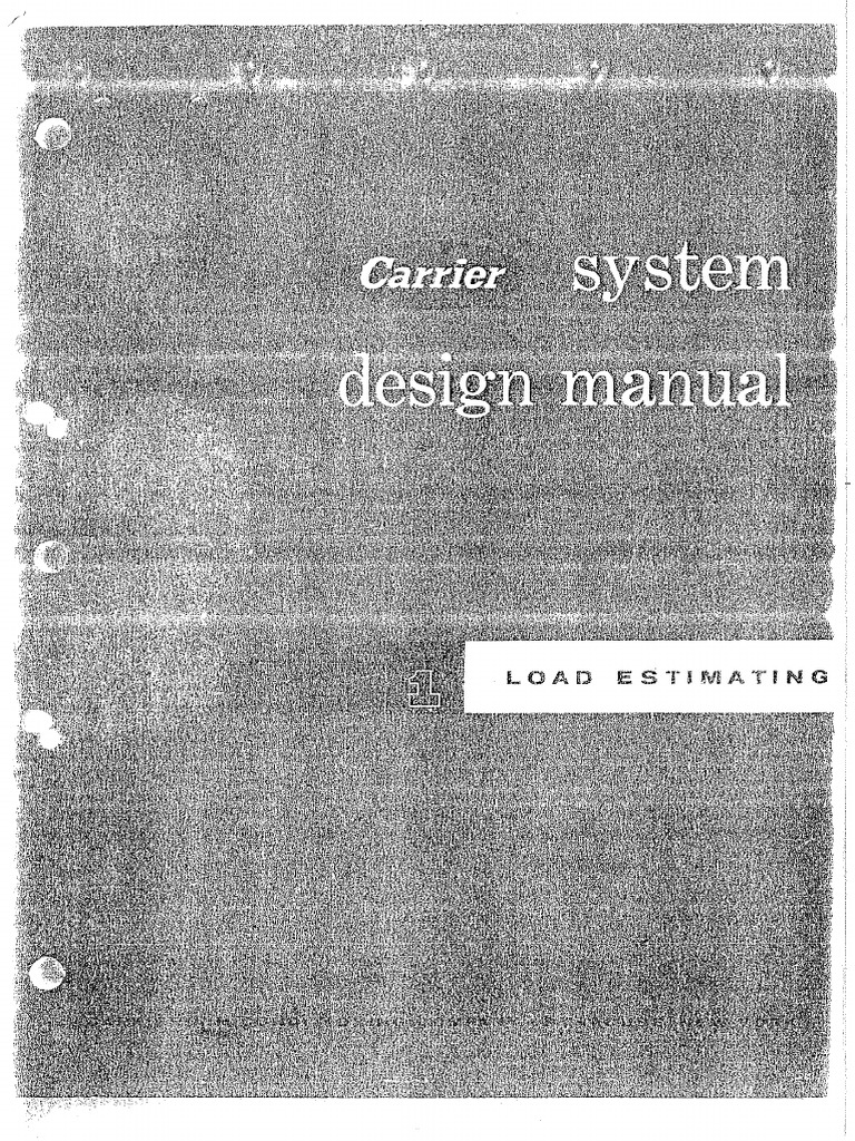 Part 1 - Load Estimating | PDF